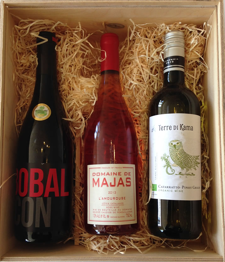 Organic wine gifts